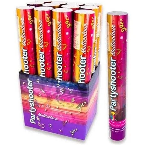 PARTYSHOOTER MULTICOLOR 40CM, DISPLAY 12ST ()